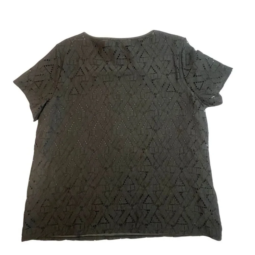 Marc New York Blouse Womens XL Aztec South Western Boho Casual Shirt Classic Top - Picture 6 of 10